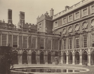 Hampton Court Palace, the Fountain Court by Charles Latham