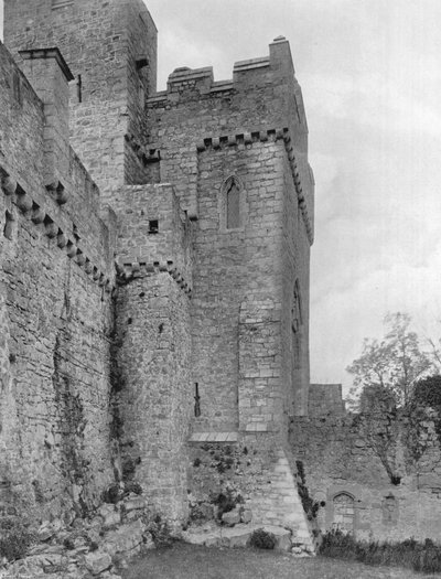 Outer Gatehouse and Curtain-Wall Rising from the Moat by Charles Latham