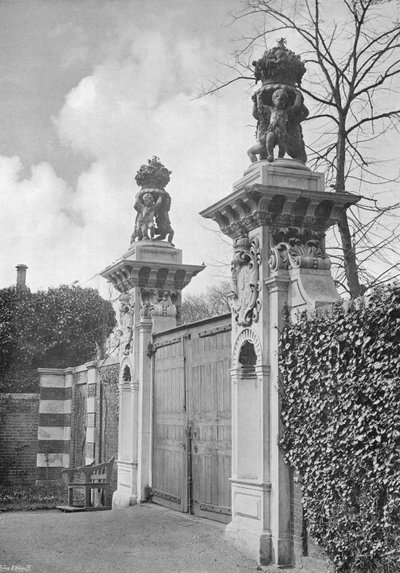 The Flower-Pot Gates at Hampton Court by Charles Latham
