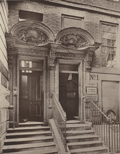 Two Doorways, Laurence Pountney Hill, East Central by Charles Latham