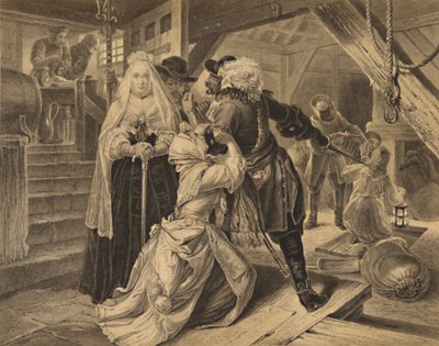 Arrest of Alice Lisle for sheltering fugitives from the Battle of Sedgemoor, 1685, 1886 by Charles Lawrie