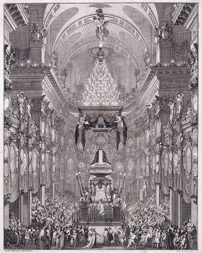 Mausoleum of the Oratoire du Louvre, Rue Saint-Honore, in Memory of French Statesman Pierre Seguier, May 1672 by Charles Le Brun