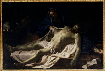 The Dead Christ on the Knees of the Virgin Pieta by Charles Le Brun