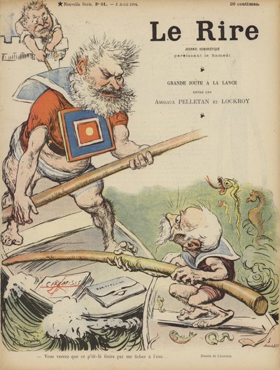 Caricature of French politicians Camille Pelletan and Edouard Lockroy (Illustration for Le Rire) by Charles Leandre