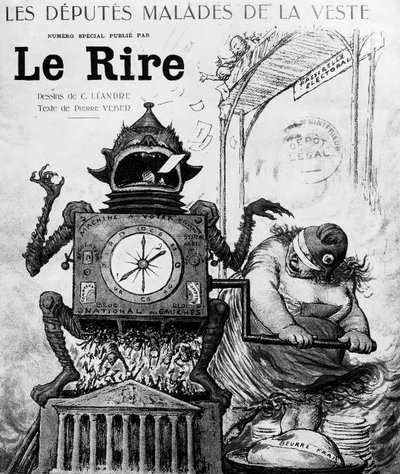 Cartoon by Charles Leandre about 1924 General Elections by Charles Leandre
