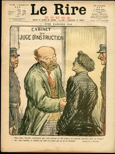 Cover of "Le Lire Rouge", Satirical in Colors by Charles Leandre