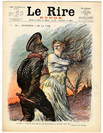 Cover of The Red Laughter, Satirical in Colors by Charles Leandre