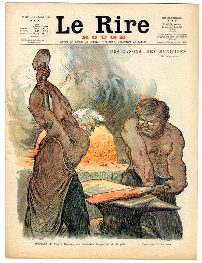 Cover of The Red Laughter, number 37, Satirical in Colors by Charles Leandre