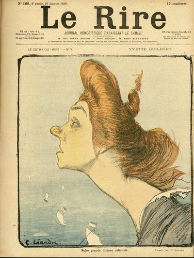 Illustration of Charles Leandre for the Cover of Le Rire by Charles Leandre