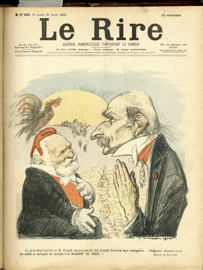 Illustration of Charles Leandre for the Cover of Le Rire by Charles Leandre