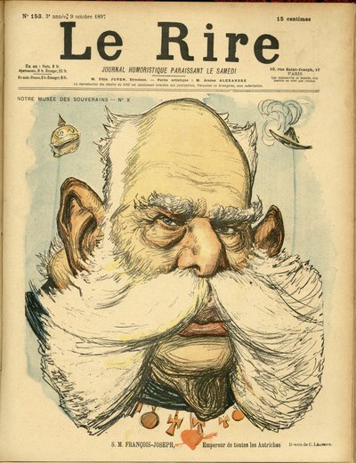 Illustration of Charles Leandre (1862-1934) for the Cover of Le Rire by Charles Leandre
