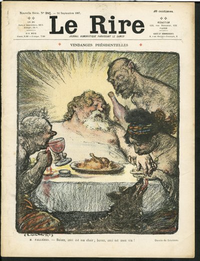 Illustration of Charles Leandre for the Cover of Le Rire by Charles Leandre
