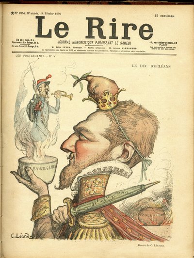 Illustration of Charles Leandre for the Cover of Le Rire by Charles Leandre
