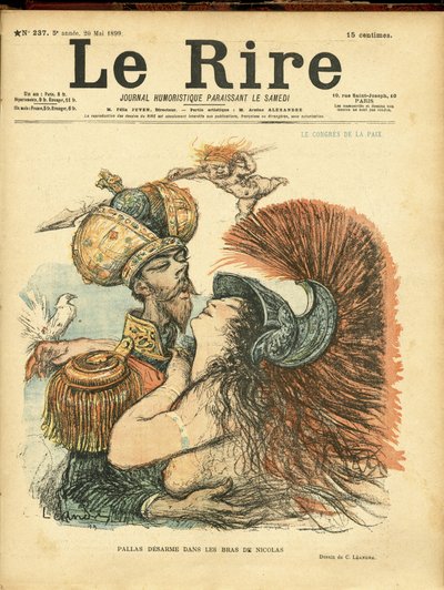Illustration of Charles Leandre for the Cover of Le Rire by Charles Leandre
