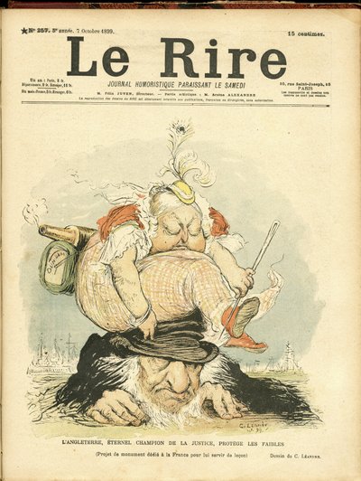 Illustration of Charles Leandre for the Cover of Le Rire by Charles Leandre