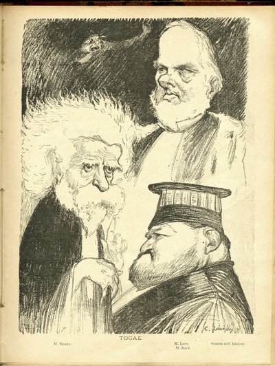 Illustration of Charles Leandre (1862-1934) in Le Lire by Charles Leandre