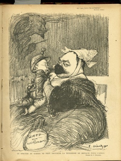 Illustration of Charles Leandre (1862-1934) in Le Lire by Charles Leandre