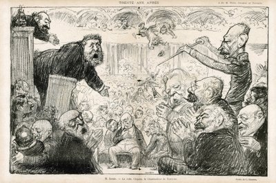 Illustration of Charles Leandre in Le Rire by Charles Leandre