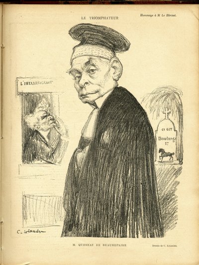 Illustration of Charles Leandre (1862-1934) in Le Rire by Charles Leandre