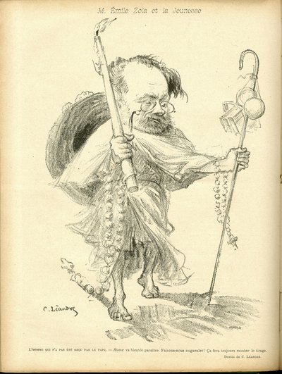 Illustration of Charles Leandre in Le Rire by Charles Leandre