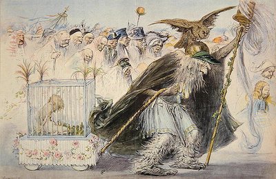 Censorship (Madame Anastasie) Drags Imprisoned Love, Followed by the Cohort of the Right-Thinking by Charles Leandre