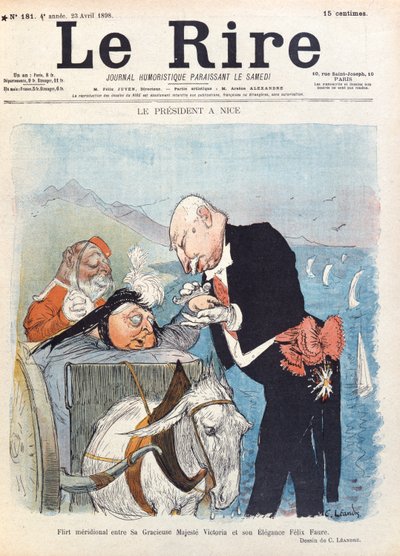Queen Victoria Flirts with President Felix Faure While on Her Holiday in Nice, Cover of 