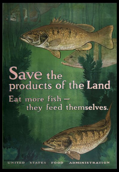 Save the Products of the Land, Eat More Fish by Charles Livingston Bull
