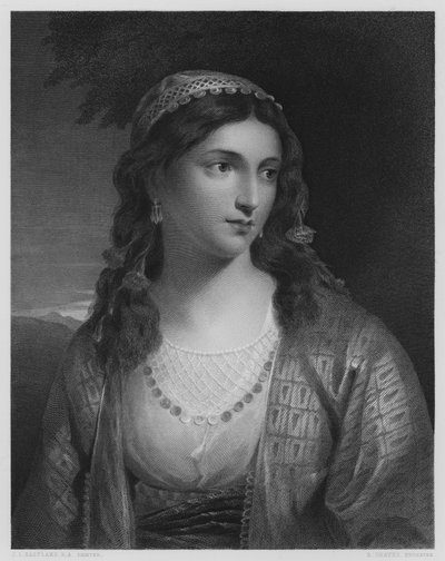 A Greek Girl by Charles Lock (after) Eastlake