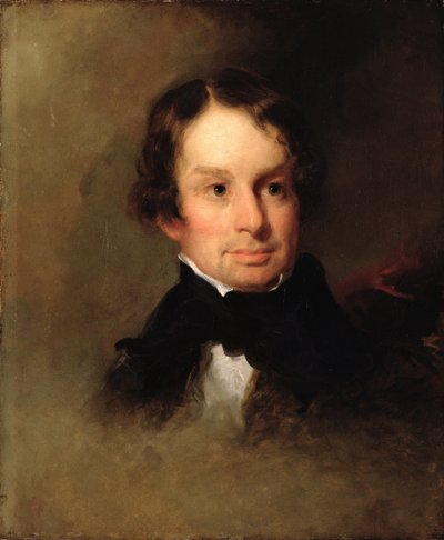 Portrait of Henry Wadsworth Longfellow (1807-82) by Charles Loring Elliot
