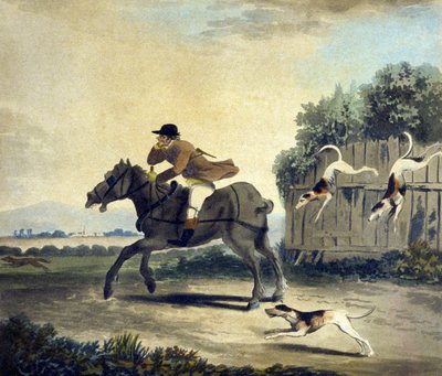 The Fore Horse of the Team, from The Pytchley Hunt, engraved by F.Dukes by Charles Lorraine (after) Smith