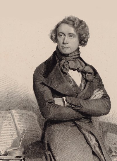 Portrait of the cellist and composer Adrien-François Servais by Charles Louis Baugniet