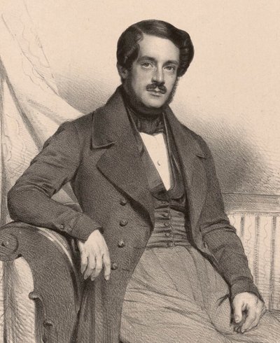 Portrait of the Composer Francesco Masini by Charles Louis Baugniet