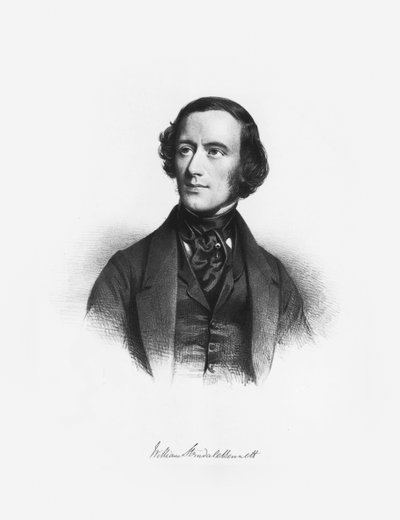 Portrait of the Composer William Sterndale Bennett 1816-1875 by Charles Louis Baugniet