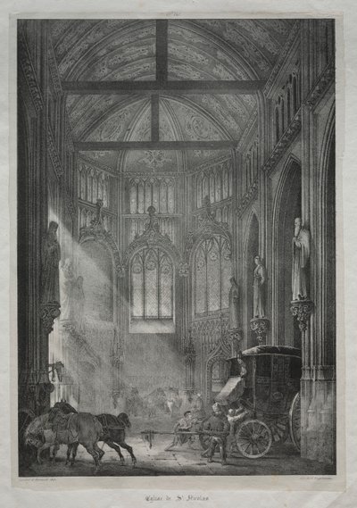 Church of St. Nicholas, Rouen by Charles Louis Lesaint