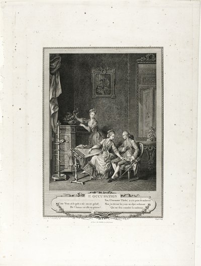 The Occupation, from Monument of the Physical and Moral Costume of the Late Eighteenth Century by Charles Louis Lingée