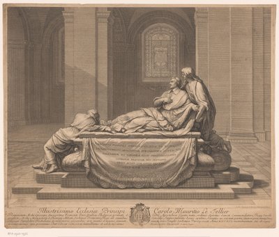 Tomb Monument of Armand-Jean du Plessis, Duke of Richelieu by Charles Louis Simonneau