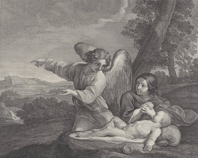 The Angel Appearing to Hagar in the Wilderness by Charles Louis Simonneau
