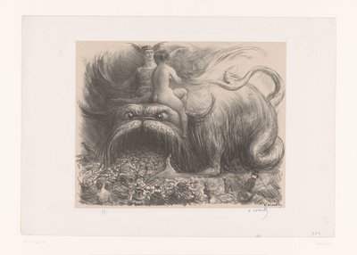 Monster Devouring People by Charles Lucien Leandre