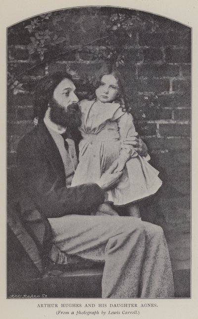 Arthur Hughes and his Daughter Agnes by Charles Lutwidge Dodgson