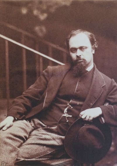 Dante Gabriel Rossetti, Photographed by Lewis Carroll by Charles Lutwidge (1832 98) Dodgson