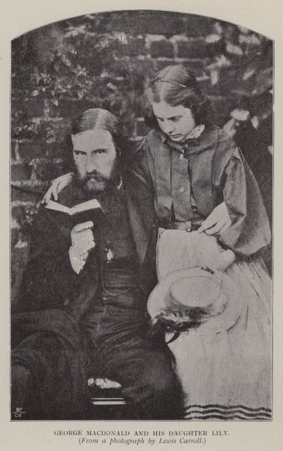 George Macdonald and his Daughter Lily by Charles Lutwidge Dodgson