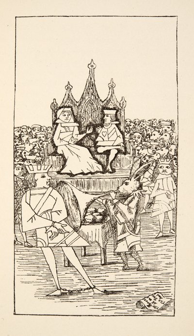 Trial of the Knave of Hearts, illustration from Alice