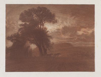 La Chapelle a Minerville, Plate VI from Cantiques des Créatures by Charles Marie Dulac