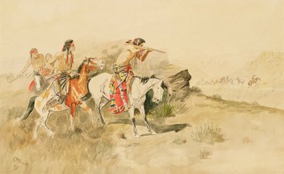 Attack on the Muleteers by Charles Marion Russell