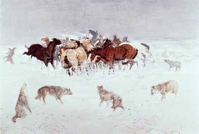 Flying Hooves by Charles Marion Russell