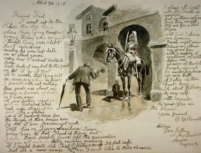 Illustrated Letter, 20th April 1914 by Charles Marion Russell