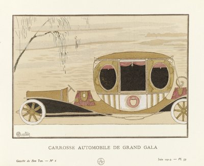 Carrosse Automobile de Grand Gala, pub. 1914 by Charles Martin
