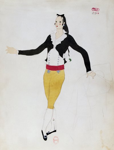 Costume for Character of Figaro from The Barber of Seville by Gioacchino Rossini by Charles Martin