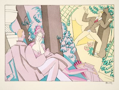 Flirt, from Sports & Entertainments, pub. 1914 by Charles Martin