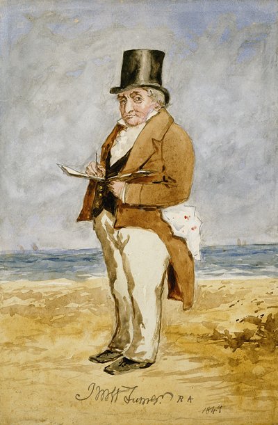 Full Length Portrait of Joseph Mallord William Turner by Charles Martin